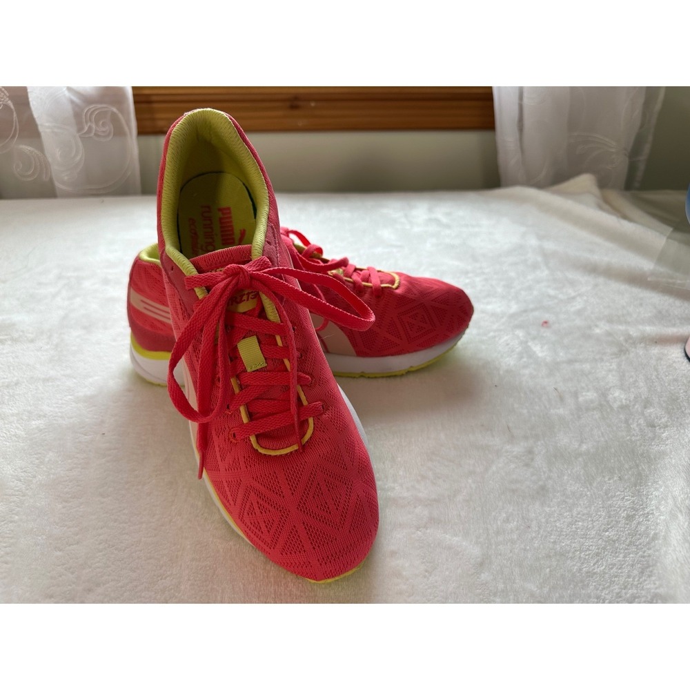 Puma Narita‎ Running Shoes Womens Size 9.5 Pink Neon Lightweight Trainer Sneaker